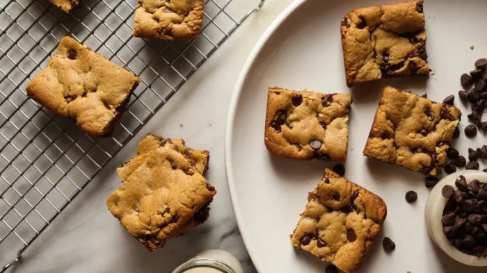 Peanut butter chocolate chunk bars