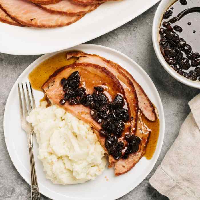 Easy raisin sauce for ham