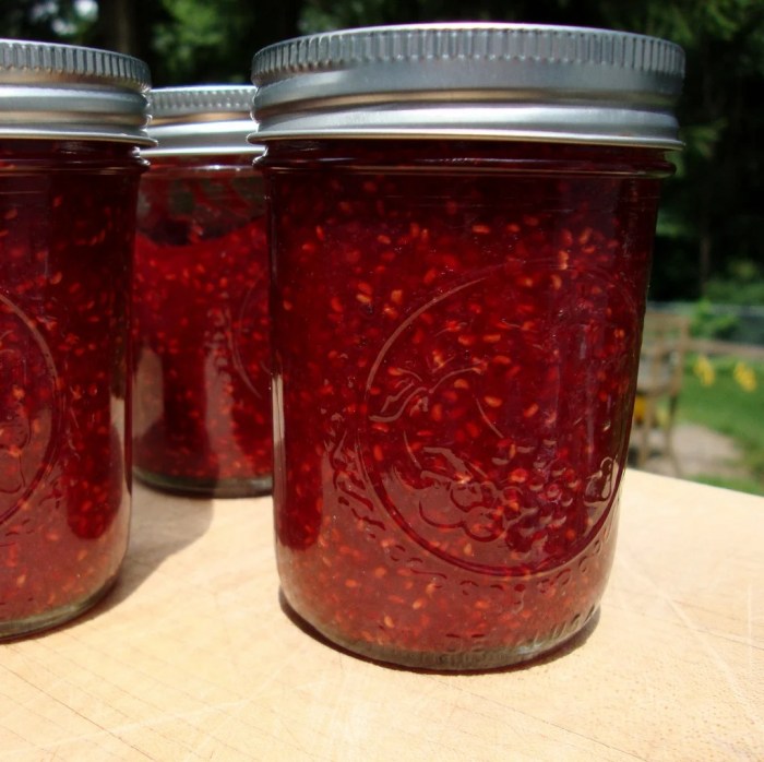 Raspberry jam without pectin