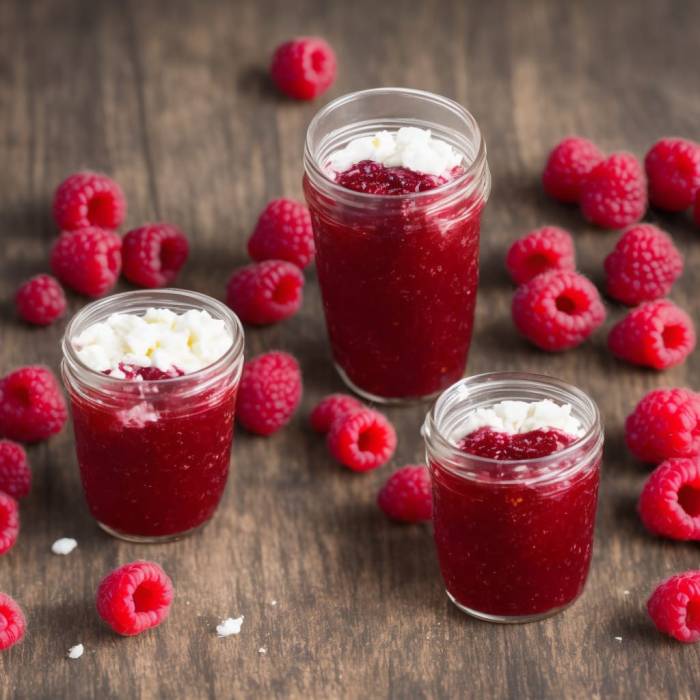 Raspberry jam without pectin