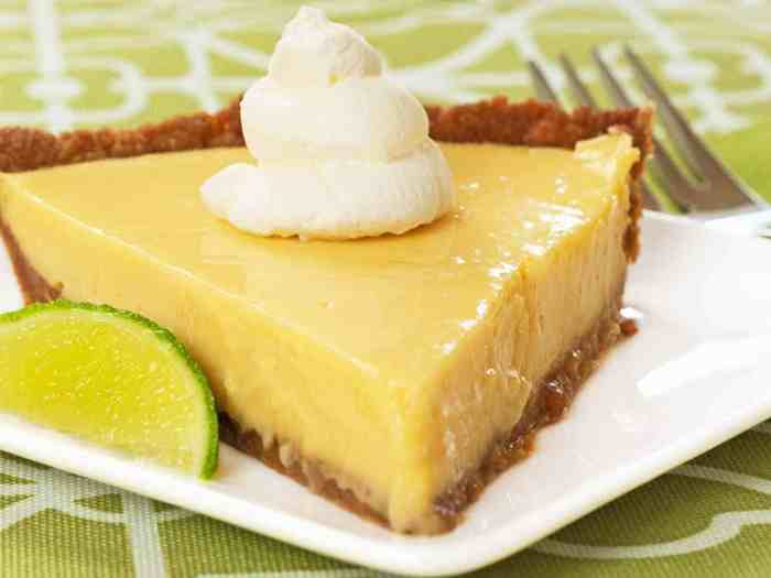 Authentic key lime pie