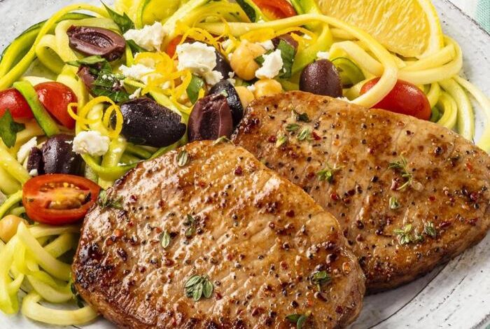 Mediterranean grilled pork chops