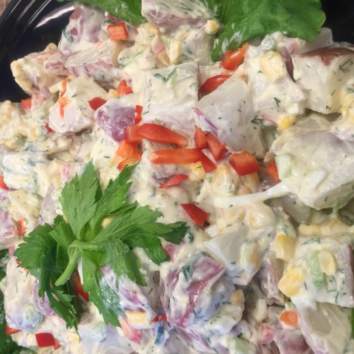 Red skinned potato salad