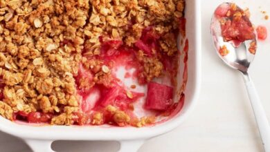 Rhubarb crisp recipe