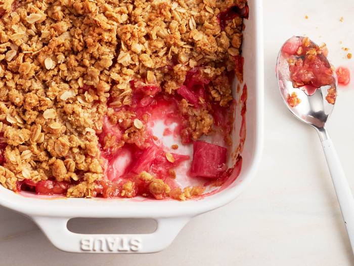 Rhubarb crisp recipe