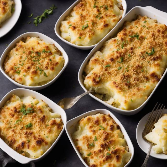 Rich and creamy potatoes au gratin