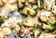 Cheese sauce for broccoli and cauliflower