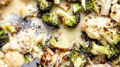 Cheese sauce for broccoli and cauliflower