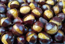 Air chestnuts fried roasted servings recipe