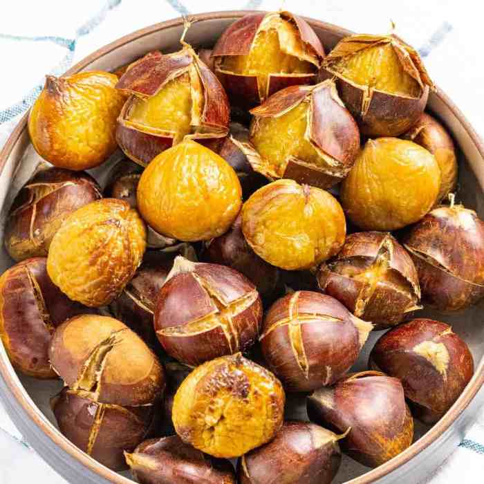 Air fryer roasted chestnuts