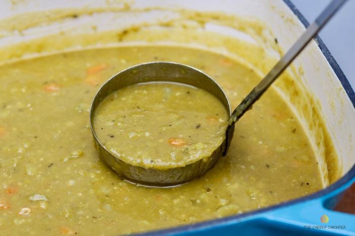 Vegetarian split soup pea cleanse digestive green