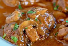 Instant pot salisbury steak with onion and mushroom gravy