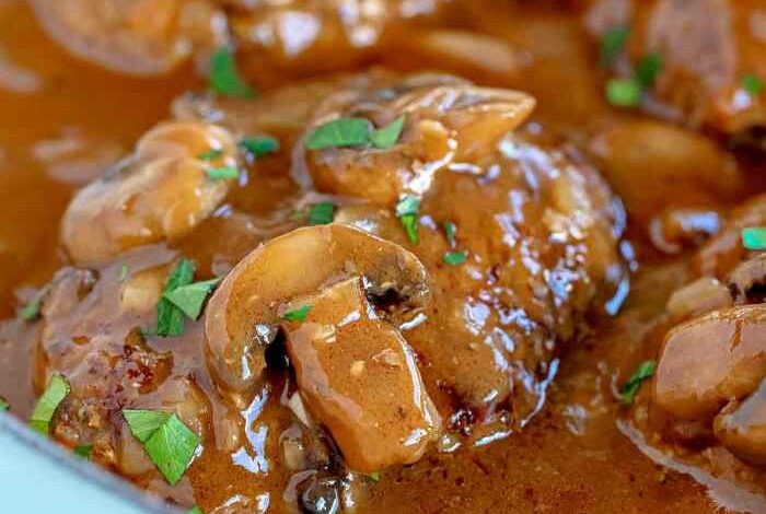 Instant pot salisbury steak with onion and mushroom gravy