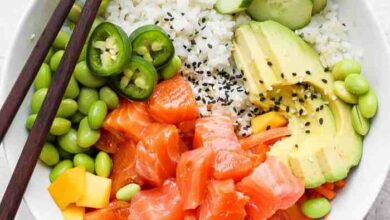 Do it yourself salmon poke bowls