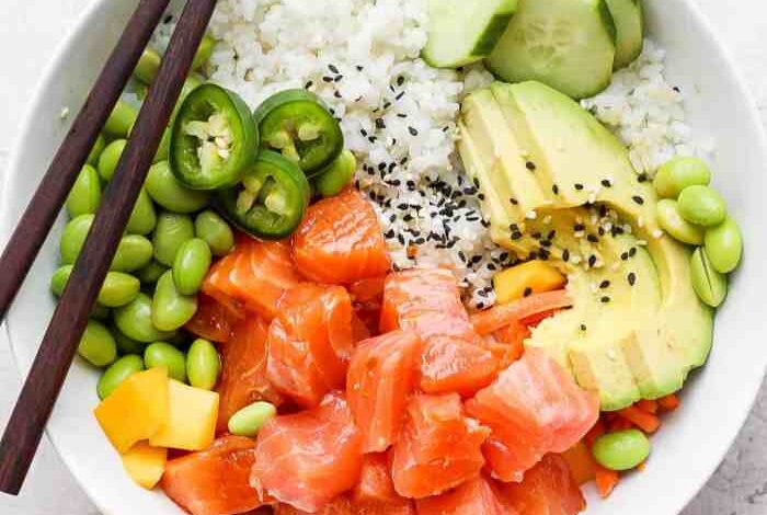 Do it yourself salmon poke bowls