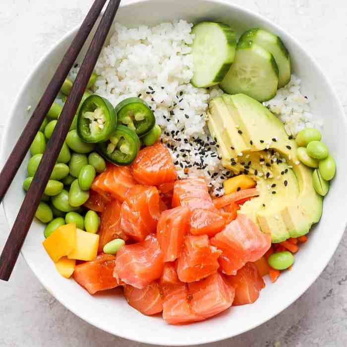 Do it yourself salmon poke bowls