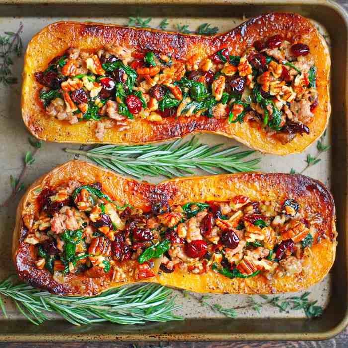 Squasage sausage stuffed squash