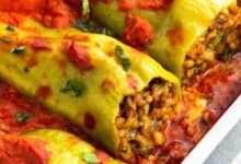 Italian stuffed cubanelle peppers