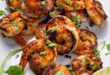 Sauteed shrimp with garlic lemon and white wine