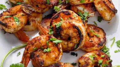 Sauteed shrimp with garlic lemon and white wine