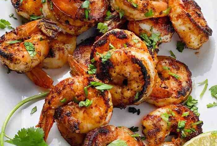 Sauteed shrimp with garlic lemon and white wine