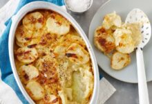 Herbed scalloped potatoes and onions