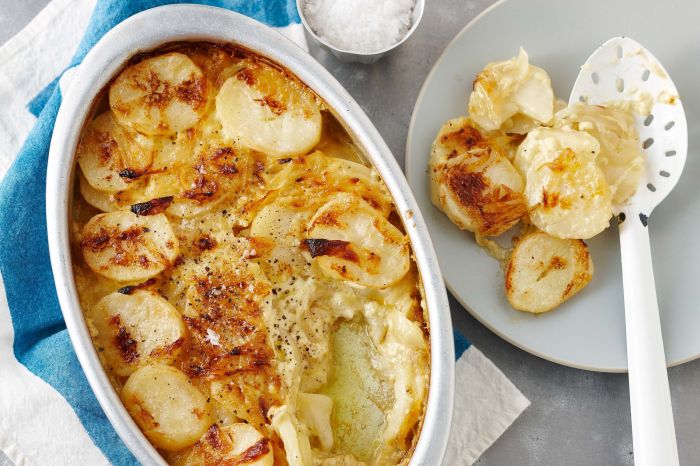 Herbed scalloped potatoes and onions