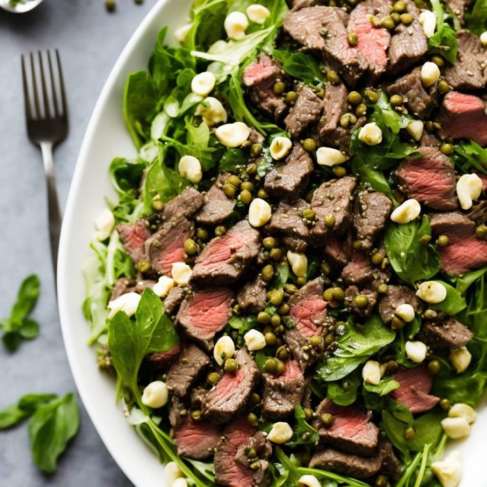 Pork medallions with balsamic vinegar and capers