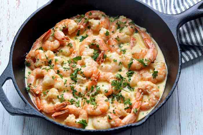 Camarones con crema mexican shrimp in cream