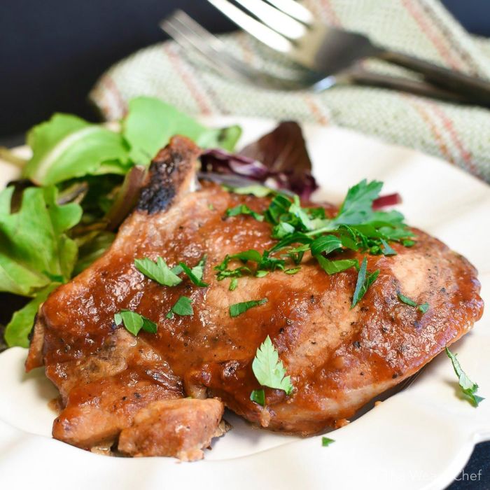Pork chops slow cooker bbq Easy pork chops for the slow cooker