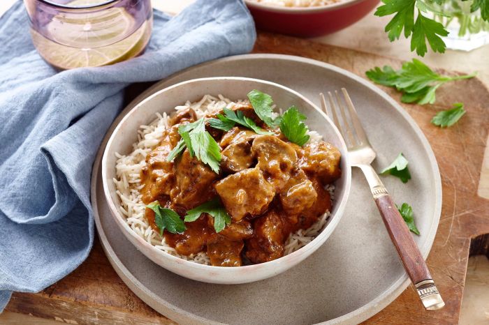 Slow cooker beef stroganoff i