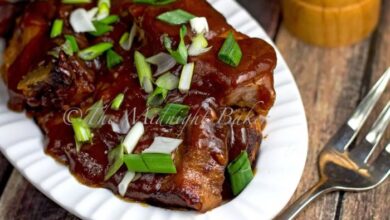 Slow cooker pork rib tips