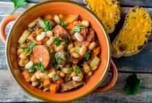 Easy and delicious slow cooker cassoulet