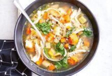 Beckys gluten free slow cooker chicken vegetable soup