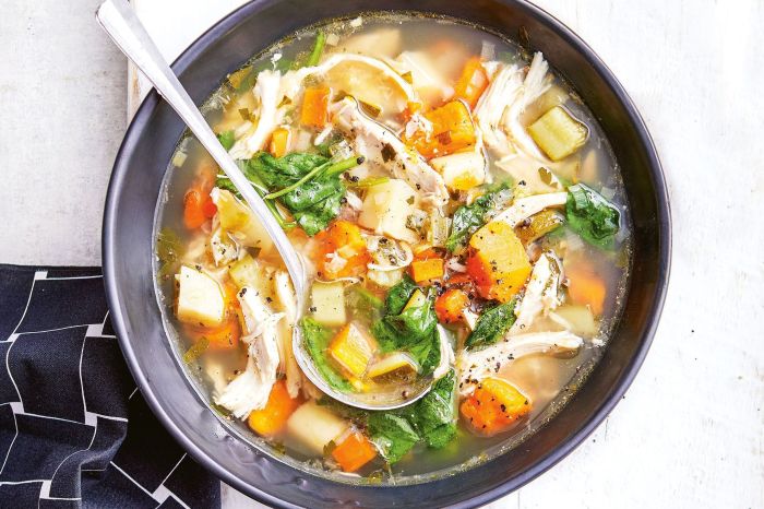 Beckys gluten free slow cooker chicken vegetable soup