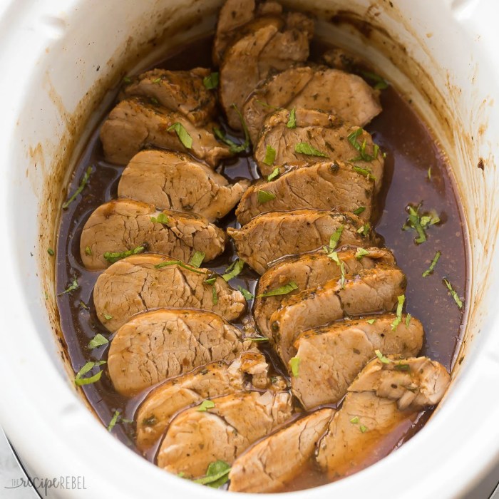 Amazing pork tenderloin in the slow cooker