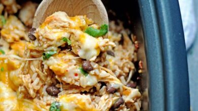 Slow cooker chicken and rice