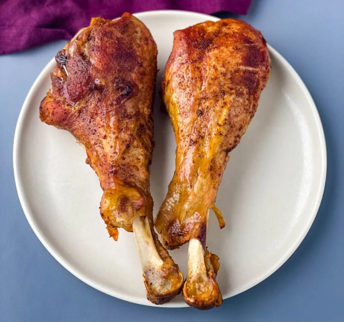 Slow cooker turkey legs