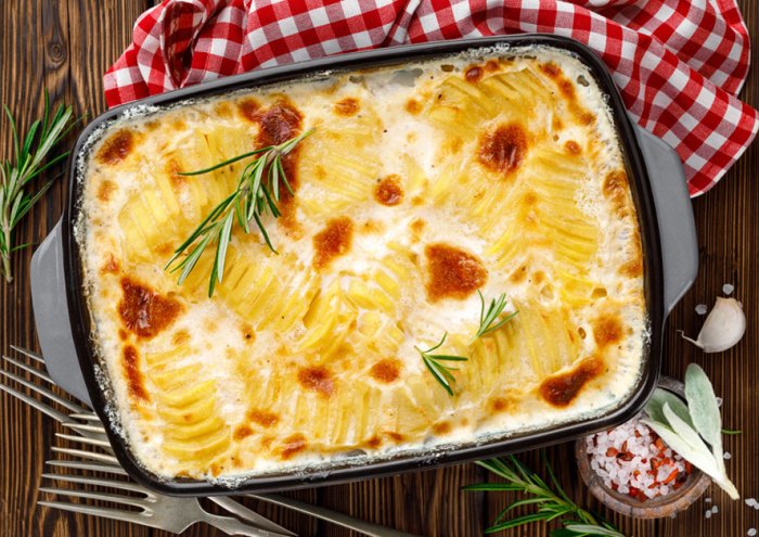 Creamy au gratin potatoes