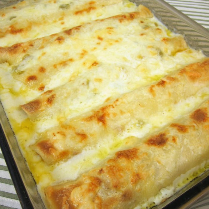 Chicken enchiladas with cream cheese