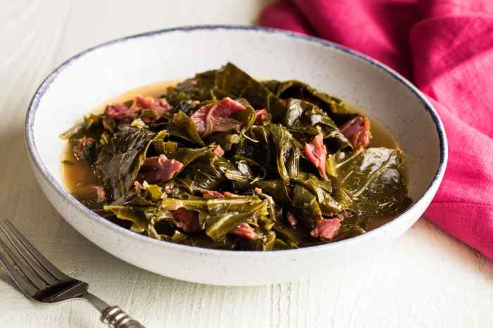 Collard greens with bacon