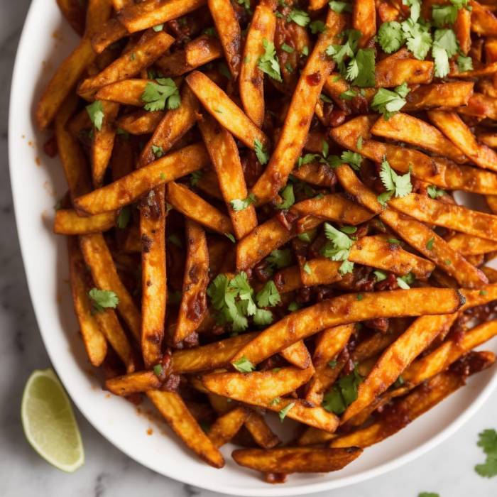 Spicy chili french fries