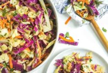 Sweet hot mustard slaw