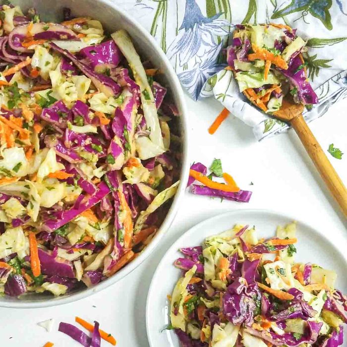 Sweet hot mustard slaw