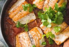 Pescado en achiote mexican fish in annatto sauce