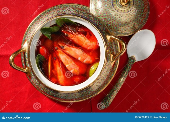 Tom yum koong soup