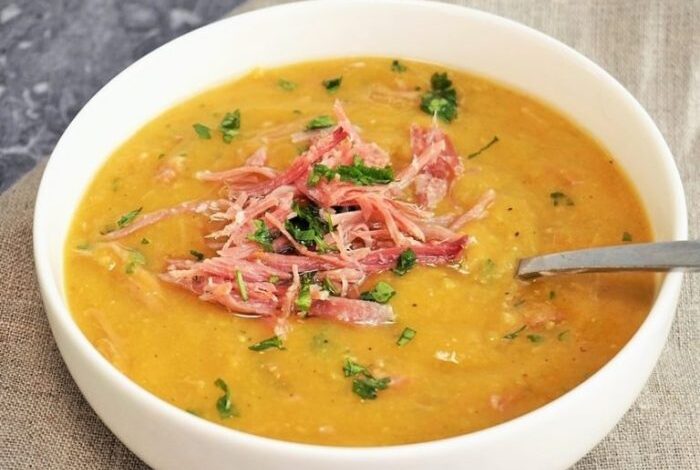 Instant pot split pea and ham soup