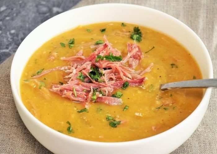 Instant pot split pea and ham soup