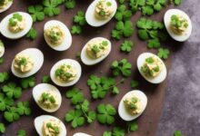 St patricks day deviled eggs