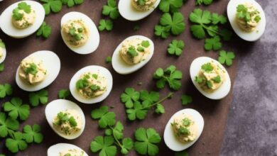 St patricks day deviled eggs